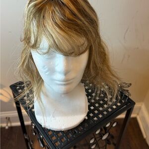 Blonde Women's human hair topper